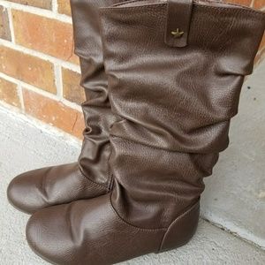 Brown Slouchy Boots